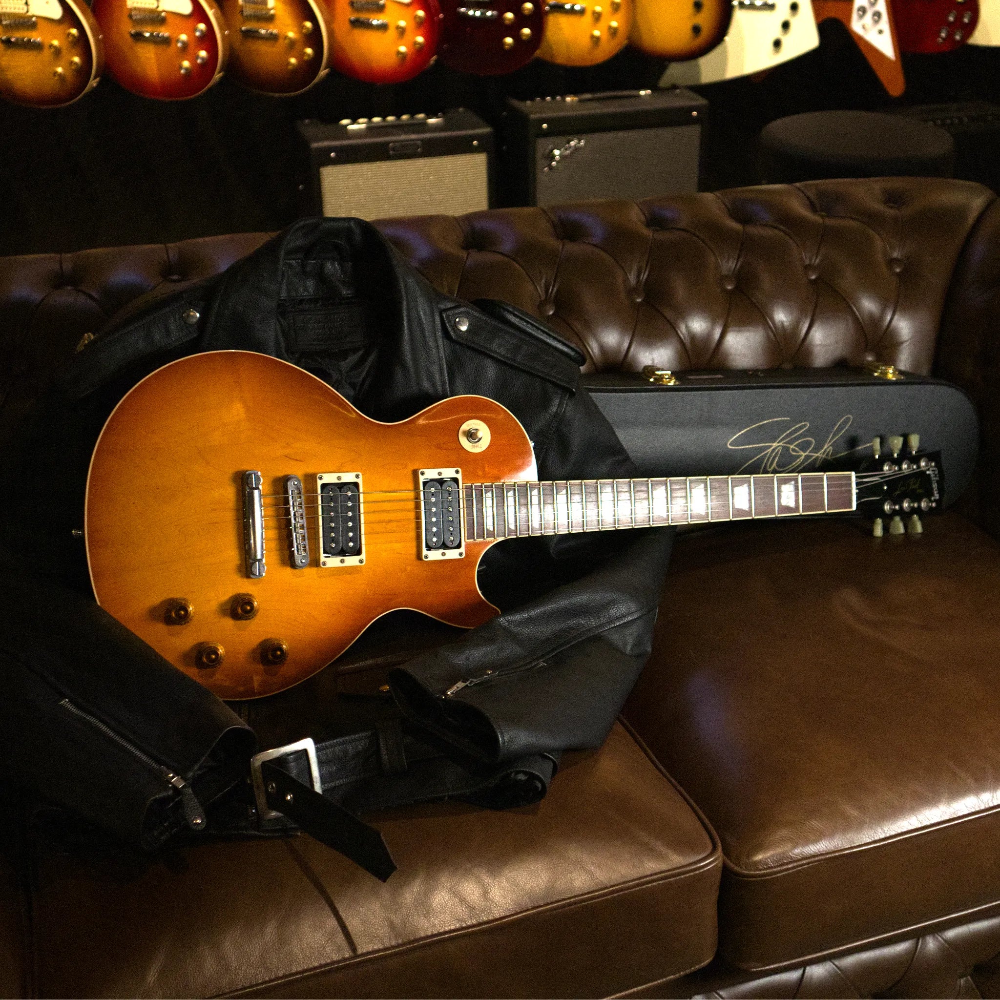 Pre-Owned Gibson Custom Shop "Inspired By" Slash '87 Les Paul Standard (Faded Heritage Cherry)