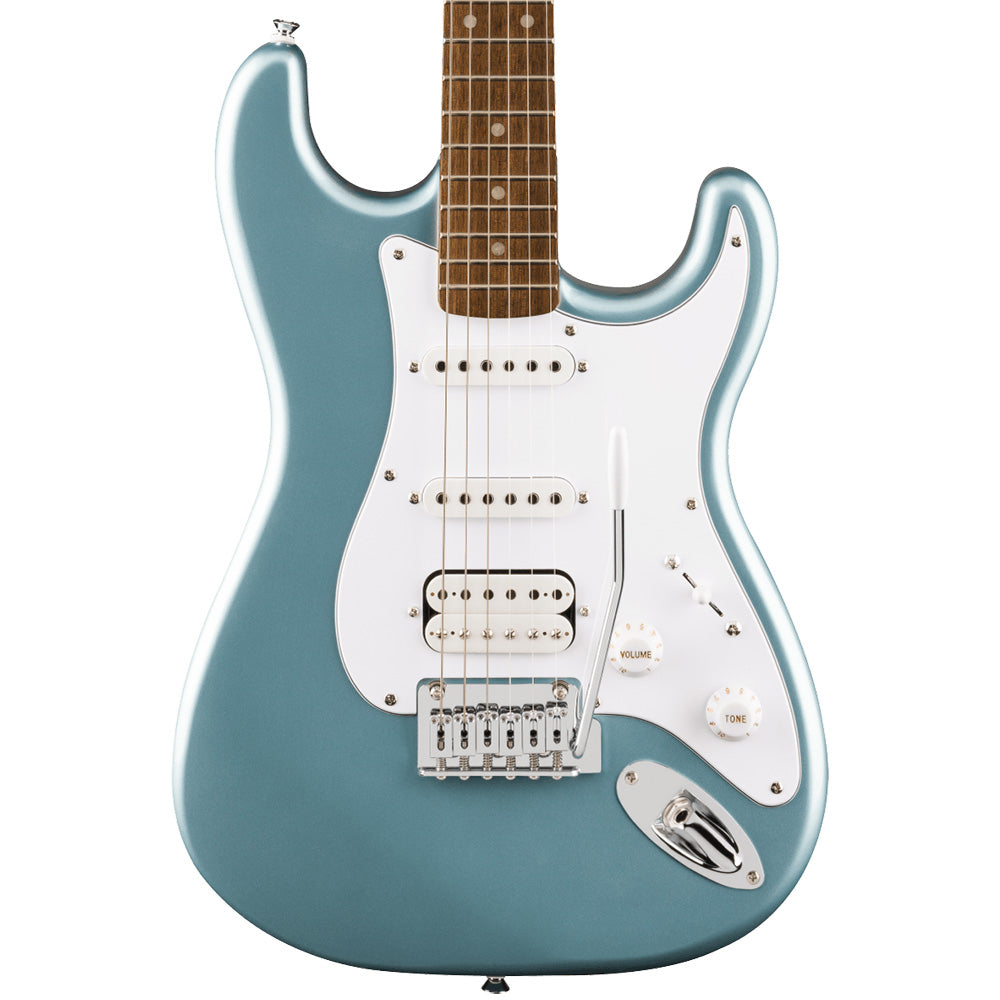 Squier Affinity Stratocaster Junior Ice Blue Metallic Front ; Squier Affinity Stratocaster Junior Ice Blue Metallic Full