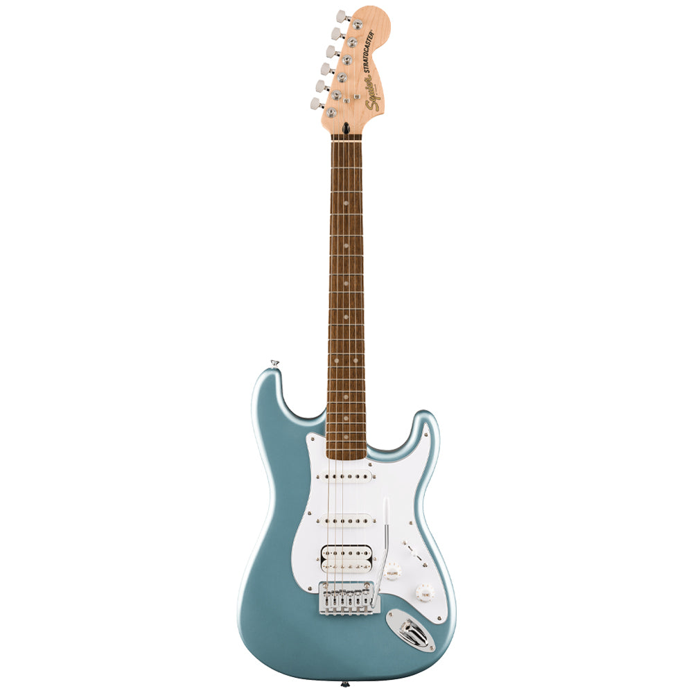 Squier Affinity Stratocaster Junior Ice Blue Metallic Front ; Squier Affinity Stratocaster Junior Ice Blue Metallic Full