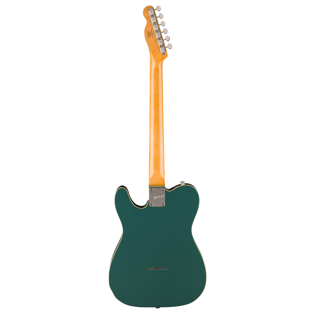 Squier Classic Vibe Custom Esquire Sherwood Green Body View ; Squier Classic Vibe Custom Esquire Sherwood Green Full View ; Squier Classic Vibe Custom Esquire Sherwood Green Back View