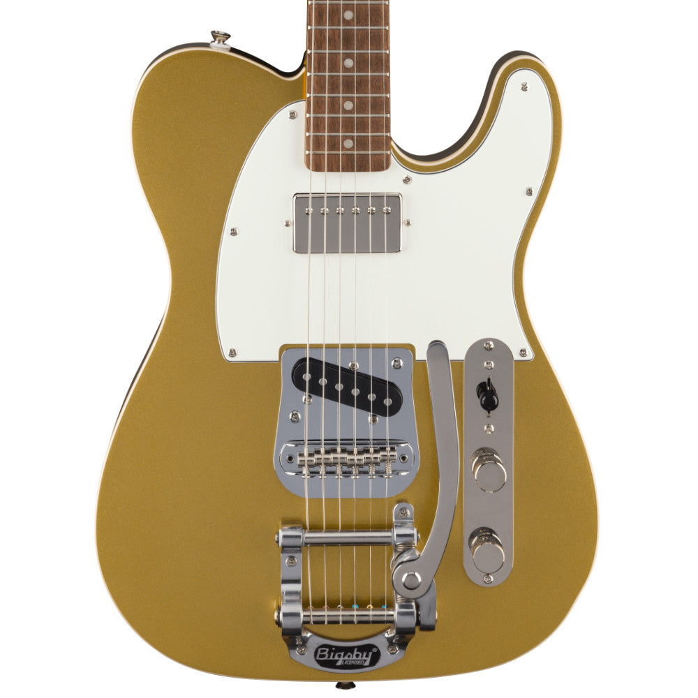 Squier Classic Vibe Telecaster Custom SH with Bigsby Aztec Gold Body View ; Squier Classic Vibe Telecaster Custom SH with Bigsby Aztec Gold Full View ; Squier Classic Vibe Telecaster Custom SH with Bigsby Aztec Gold Squier Classic Vibe Telecaster Custom SH with Bigsby Aztec Gold Back View