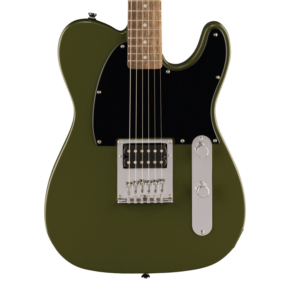 Squier Sonic Esquire H Olive Body View ; Squier Sonic Esquire H Olive Full View ; Squier Sonic Esquire H Olive Back View
