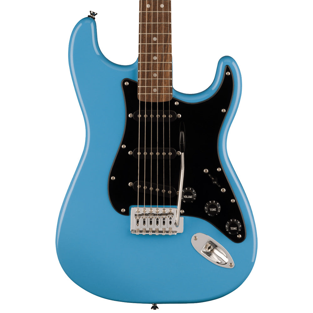 Squier Sonic Stratocaster California Blue Electric Guitar Front ; Squier Sonic Stratocaster California Blue Electric Guitar Full