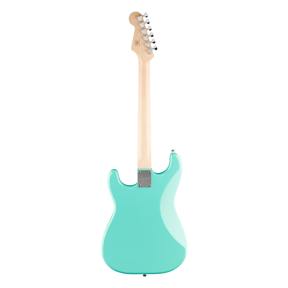 Squier Sonic Stratocaster HT Sea Foam Green Body View ; Squier Sonic Stratocaster HT Sea Foam Green Full View ; Squier Sonic Stratocaster HT Sea Foam Green Back View
