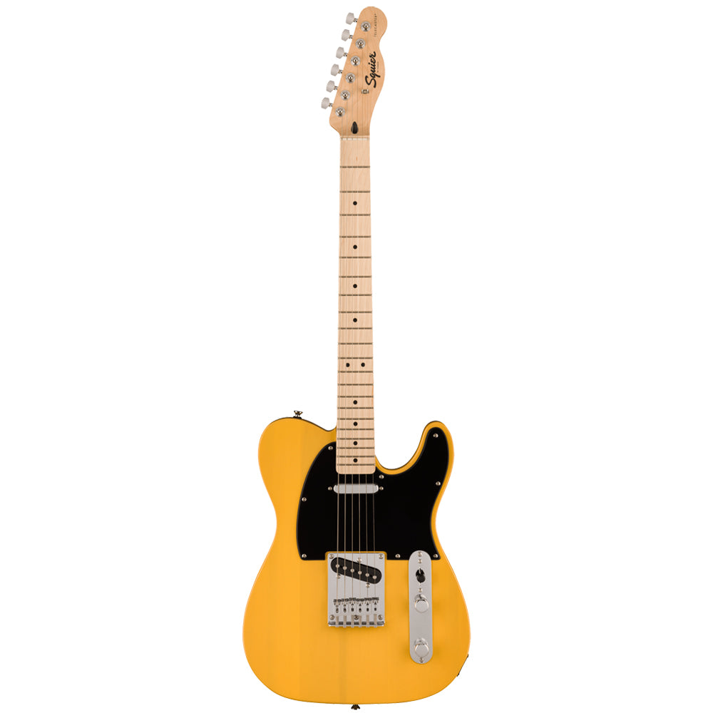 Squier Sonic Telecaster Electric Guitar Butterscotch Blonde Front ; Squier Sonic Telecaster Electric Guitar Butterscotch Blonde Full