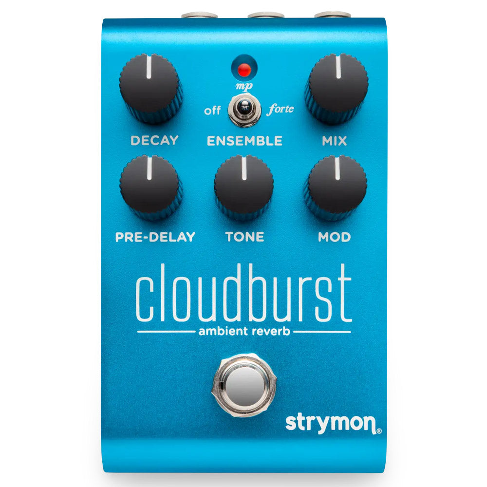 Strymon Cloudburst Ambient Reverb Pedal Front ; Strymon Cloudburst Ambient Reverb Pedal Rear