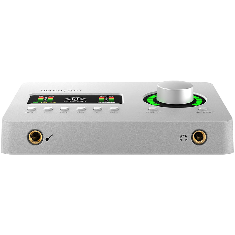 Universal Audio Apollo Solo USB front ; Universal Audio Apollo Solo USB angle ; Universal Audio Apollo Solo USB Heritage Edition Audio Interface (PC) ; Universal Audio Apollo Solo USB Heritage Edition Audio Interface (PC) ; Universal Audio Apollo Solo USB Heritage Edition Audio Interface (PC) ; Universal Audio Apollo Solo USB Heritage Edition Audio Interface (PC) ; Universal Audio Apollo Solo USB Heritage Edition Audio Interface (PC) ; Universal Audio Apollo Solo USB back