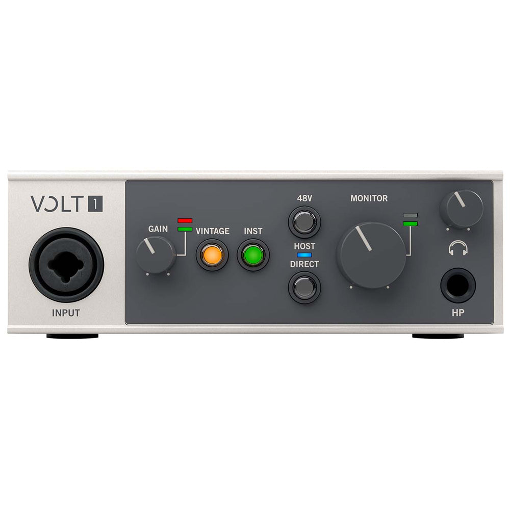 UA VOLT1 Front ; UA VOLT1 Rear ; Universal Audio Volt 1 Audio Interface