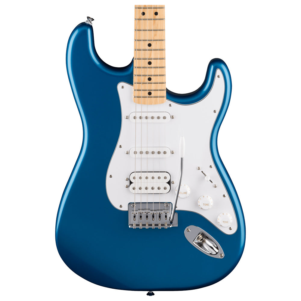 Fender Standard Stratocaster HSS Maple (Aqua Marine Metallic) close up ; Fender Standard Stratocaster HSS Maple (Aqua Marine Metallic) - full view