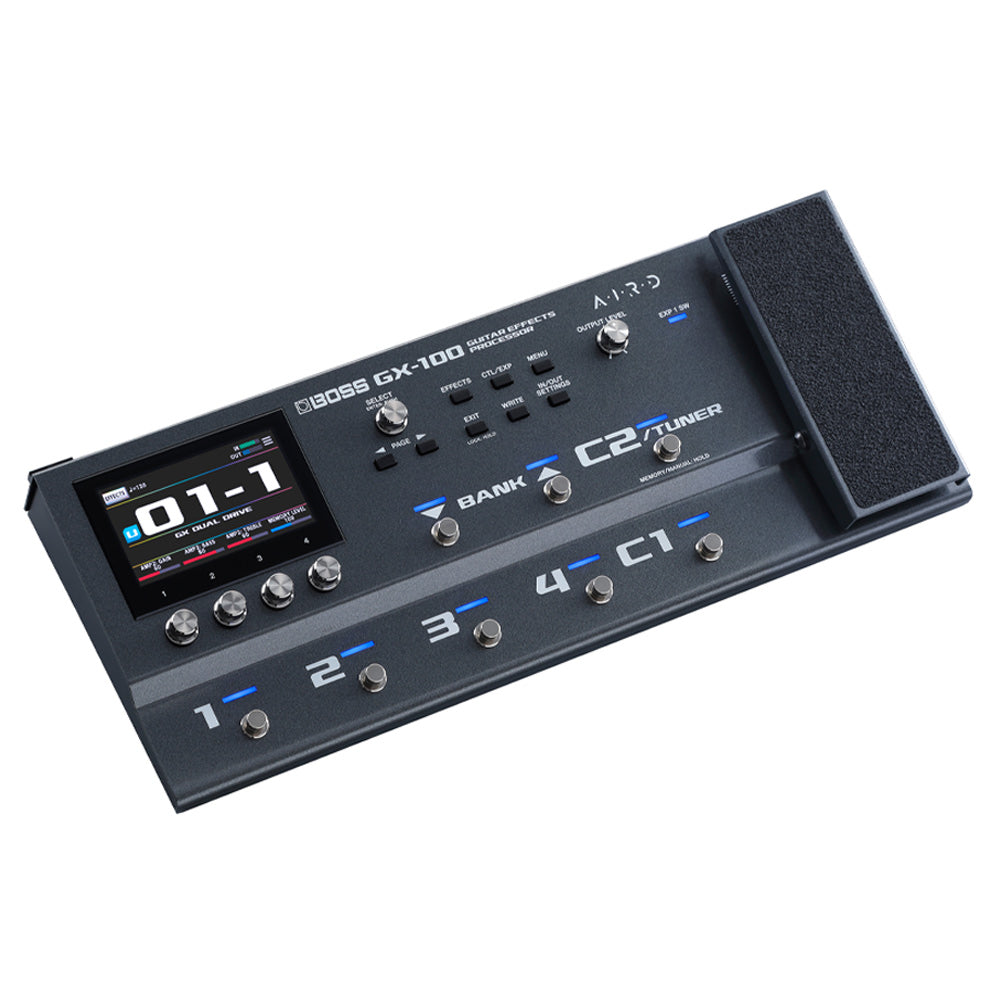 BOSS GX-100 Guitar Multi FX Pedal Front ; BOSS GX-100 Guitar Multi FX Pedal Above ; BOSS GX-100 Guitar Multi FX Pedal Rear