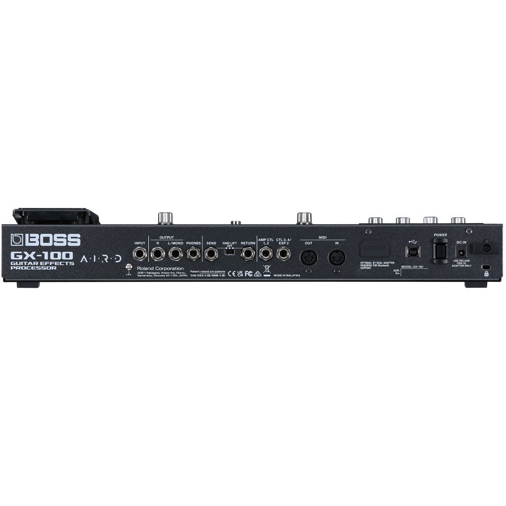 BOSS GX-100 Guitar Multi FX Pedal Front ; BOSS GX-100 Guitar Multi FX Pedal Above ; BOSS GX-100 Guitar Multi FX Pedal Rear