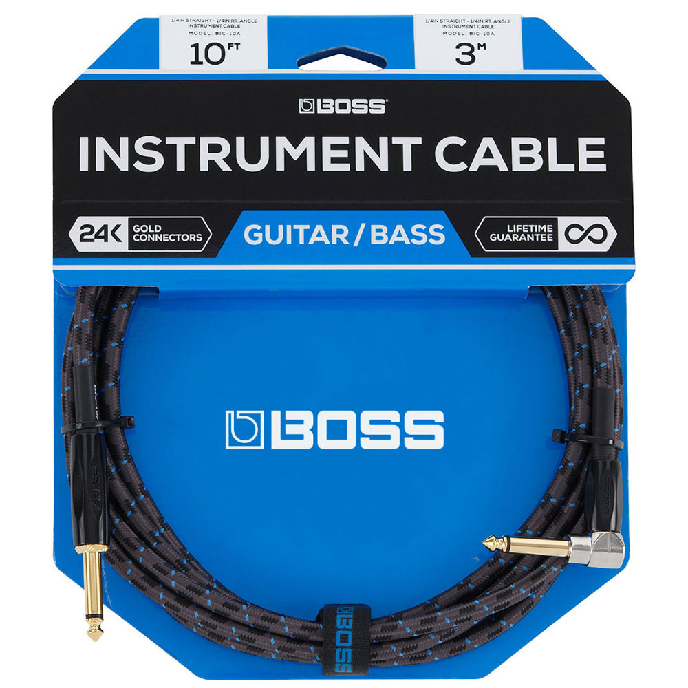 Boss BIC10A Instrument Cable Leads ; Boss BIC10A Instrument Cable Packaging
