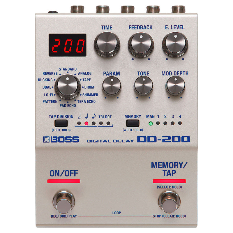 Boss DD200 ; Boss DD-200 Digital Delay ; Boss DD-200 Digital Delay