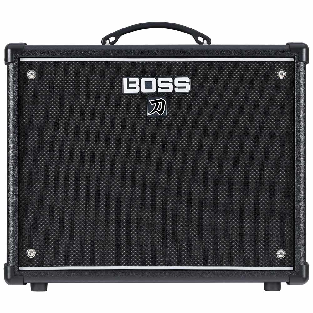 Boss KATANA 50 Gen 3 Guitar Amplifier Front ; Boss KATANA 50 Gen 3 Guitar Amplifier Top ; Boss KATANA 50 Gen 3 Guitar Amplifier Rear