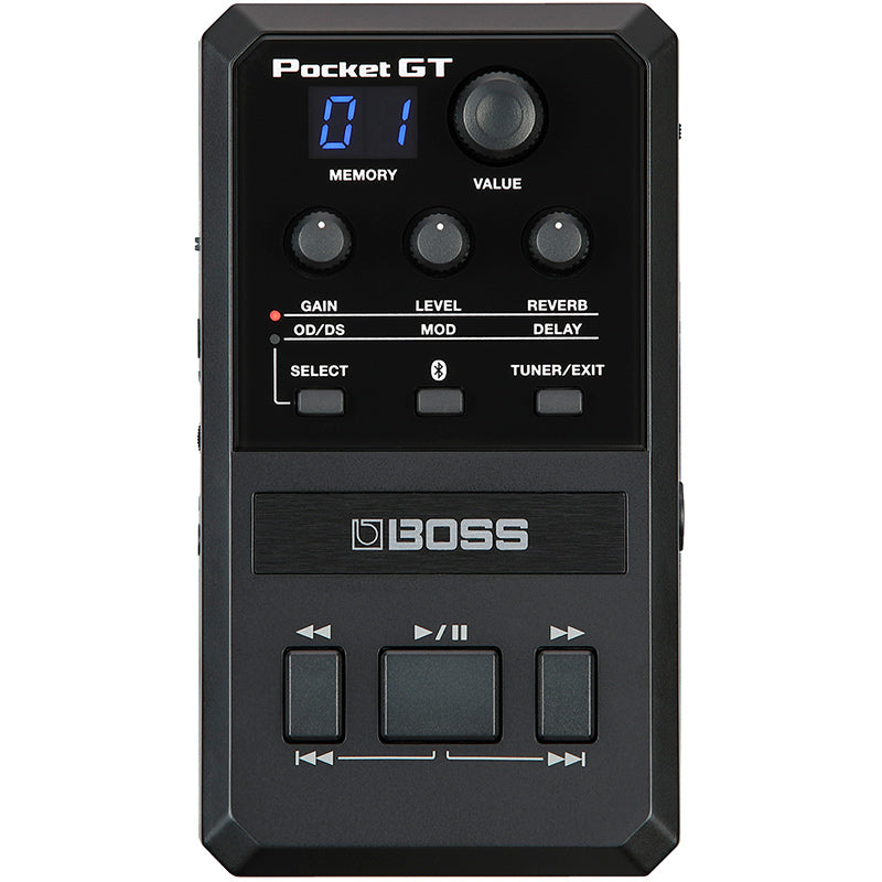 Boss Pocket GT Effects Processor front ; Boss Pocket GT Effects Processor angle ; Boss Pocket GT Effects Processor left side ; Boss Pocket GT Effects Processor right side