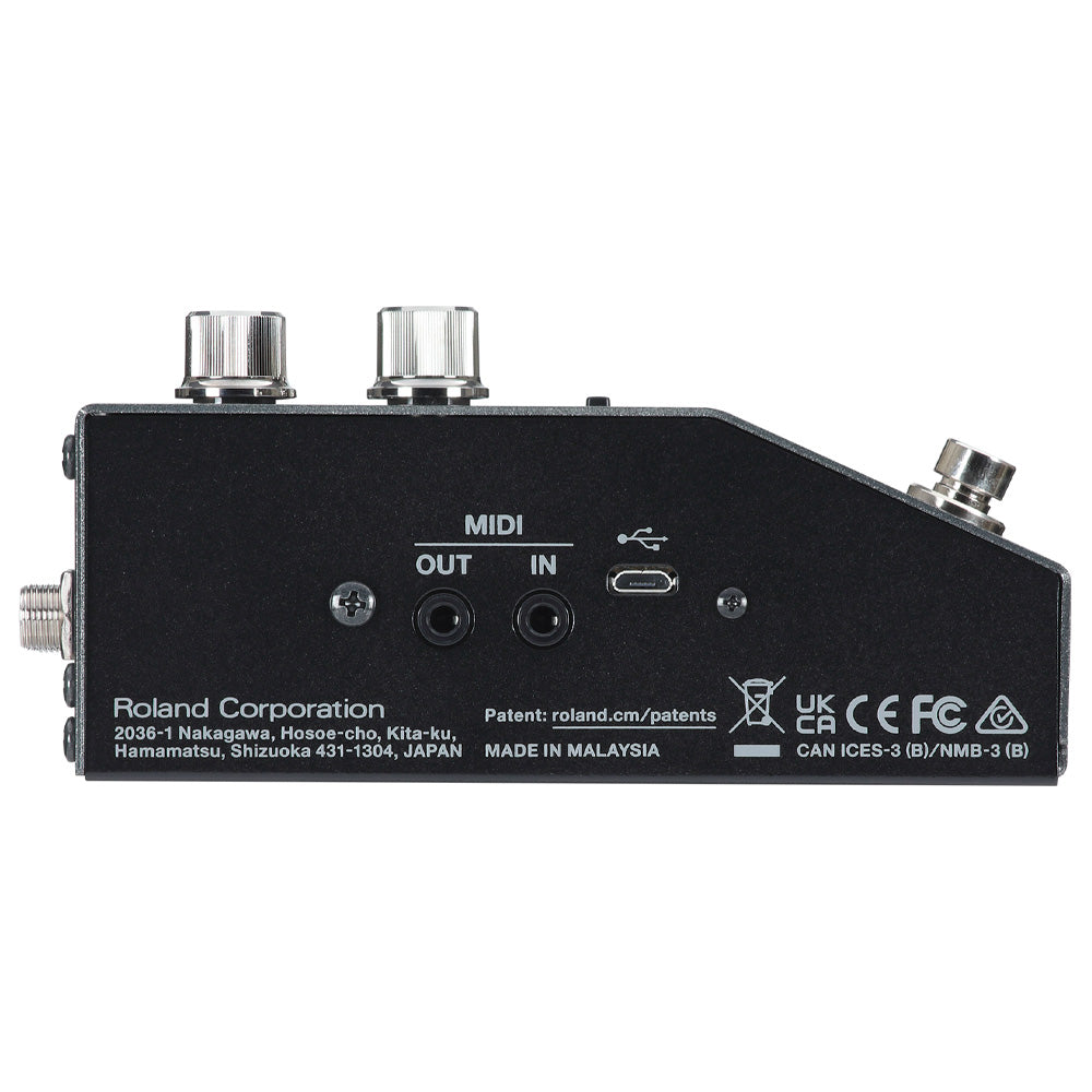 Boss RV-200 Reverb Pedal ; Boss RV-200 Reverb Pedal Left ; Boss RV-200 Reverb Pedal Above Angle ; Boss RV-200 Reverb Pedal Rear