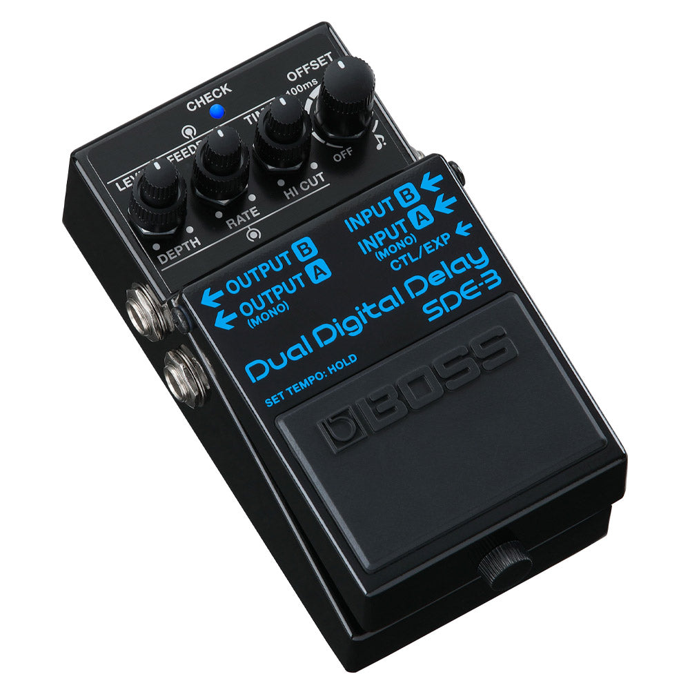 Boss SDE-3 Dual Digital Delay Front ; Boss SDE-3 Dual Digital Delay Angle ; Boss SDE-3 Dual Digital Delay Rear