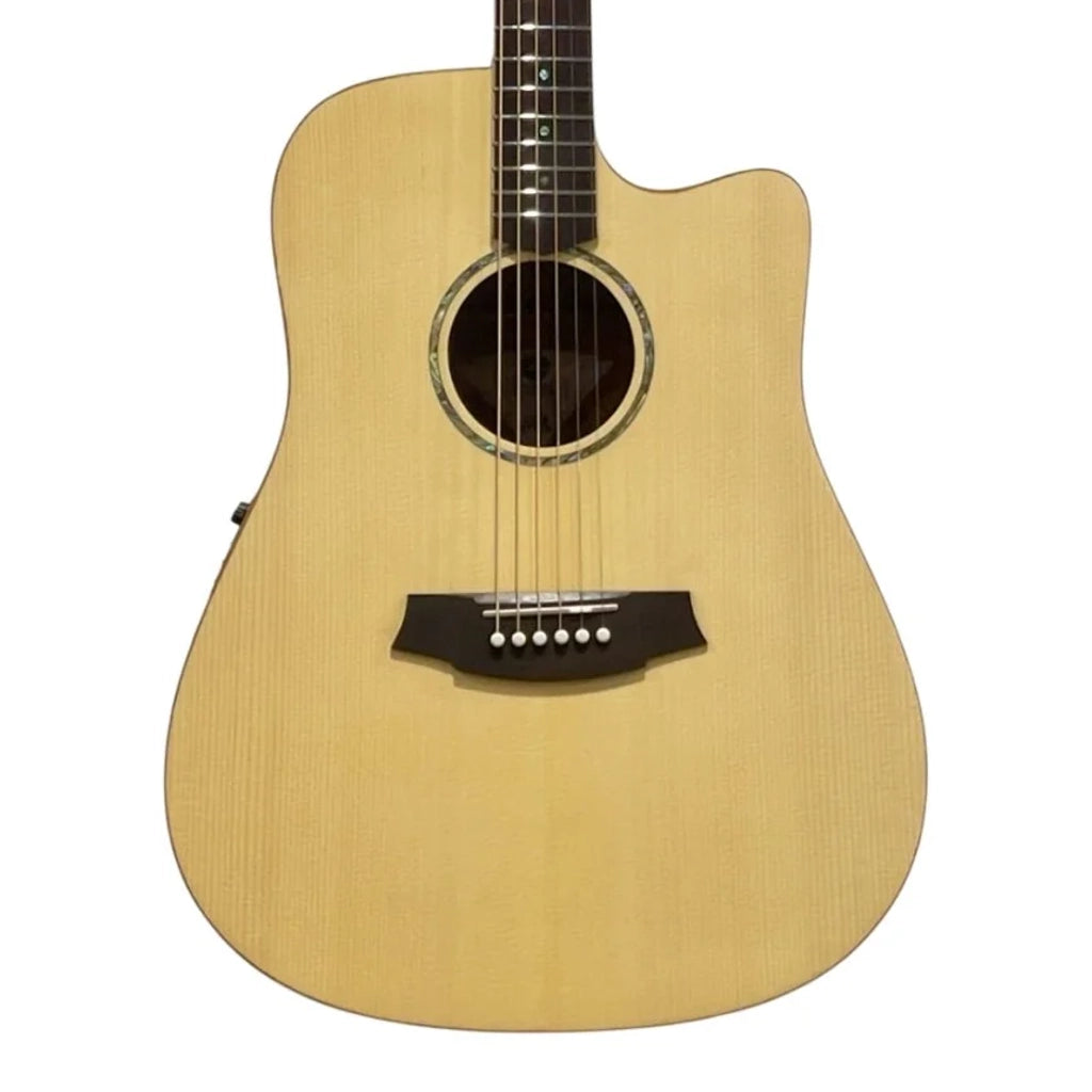 Cole Clark Studio FL1EC Spruce Mahogany Dreadnought Acoustic Guitar