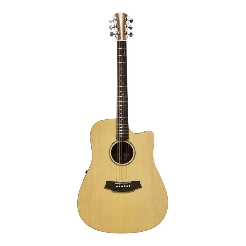 Cole Clark Studio FL1EC Spruce Mahogany Dreadnought Acoustic Guitar