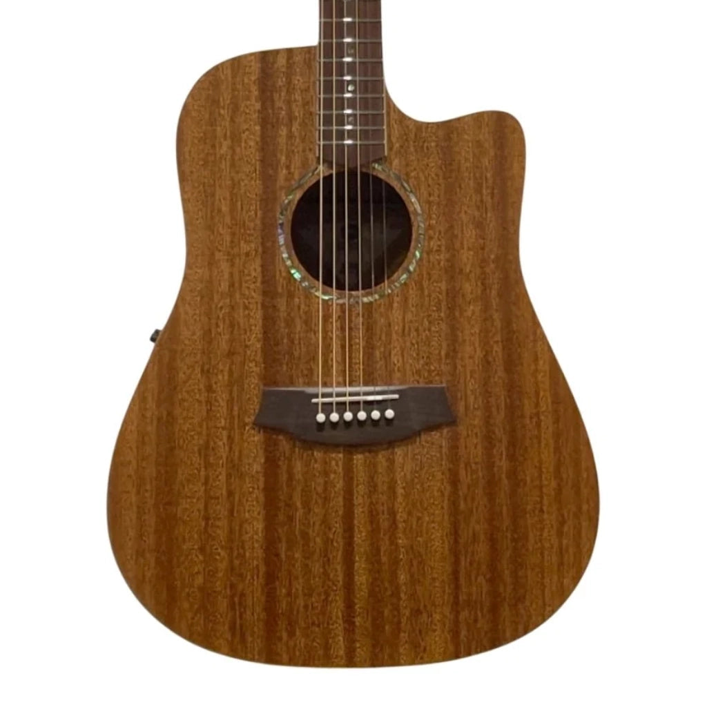 Cole Clark Studio FL1EC All-Mahogany Dreadnought Acoustic Guitar