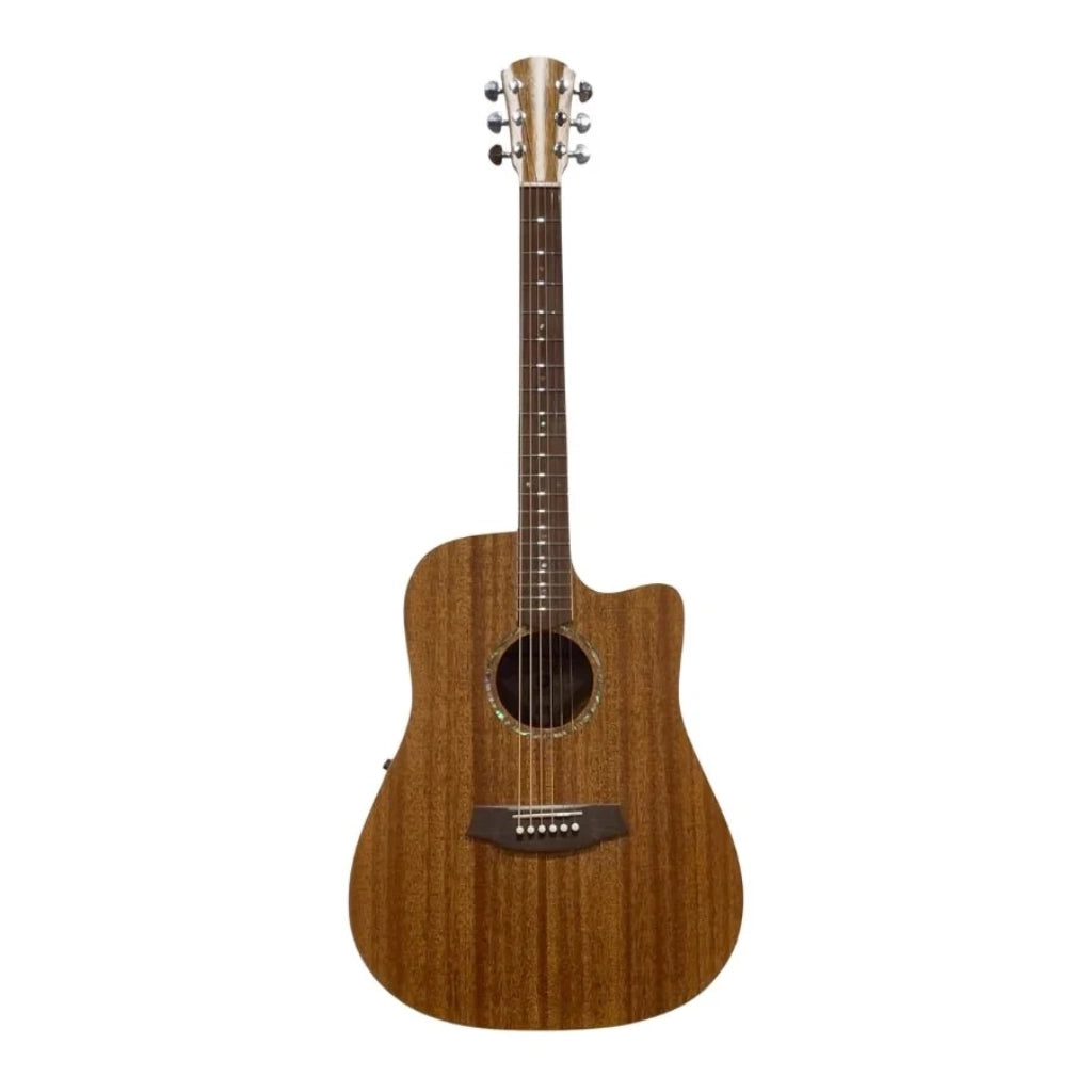 Cole Clark Studio FL1EC All-Mahogany Dreadnought Acoustic Guitar