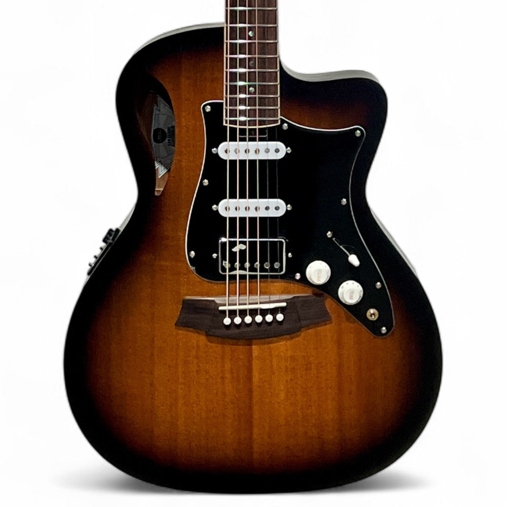 Cole Clark TL1EC-MMAH-HSS-SUN Body View ; Cole Clark TL1EC-MMAH-HSS-SUN Full View ; Cole Clark TL1EC-MMAH-HSS-SUN Back View