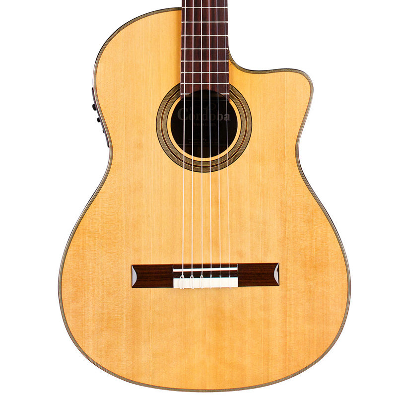 Cordoba 12 Natural Fusion Electric Acoustic Guitar Body ; Cordoba 12 Natural Cedar Classical Guitar ; Cordoba 12 Natural Cedar Classical Guitar
