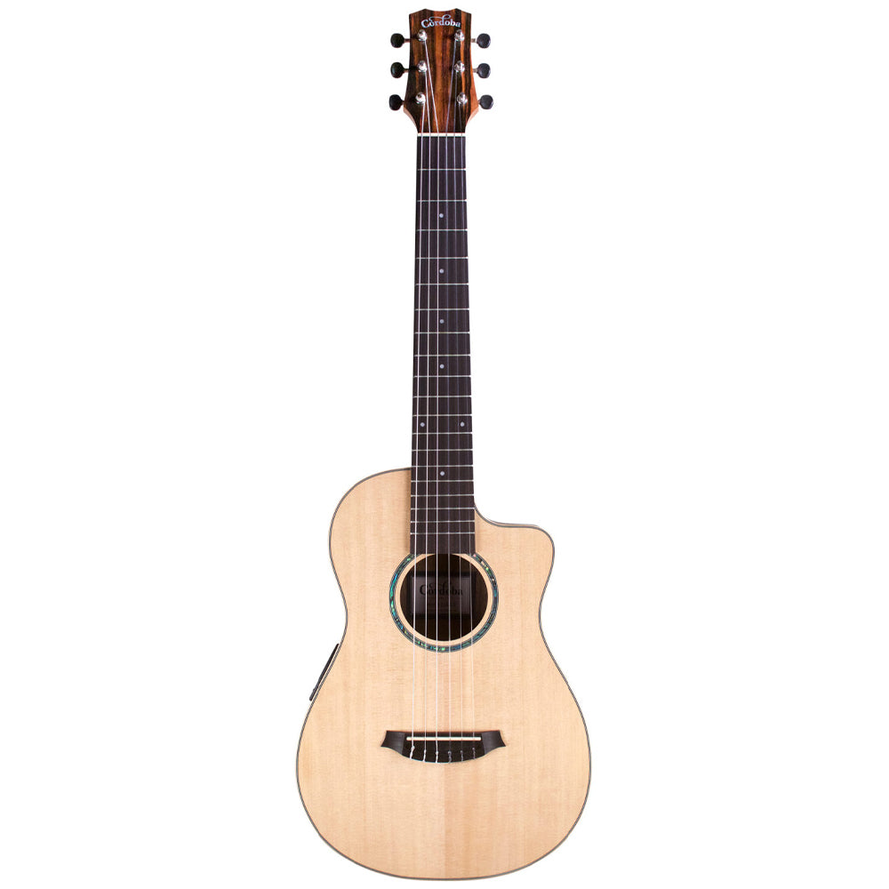 Cordoba Mini II EB CE ; Cordoba Mini II EB-CE Classical Guitar Full