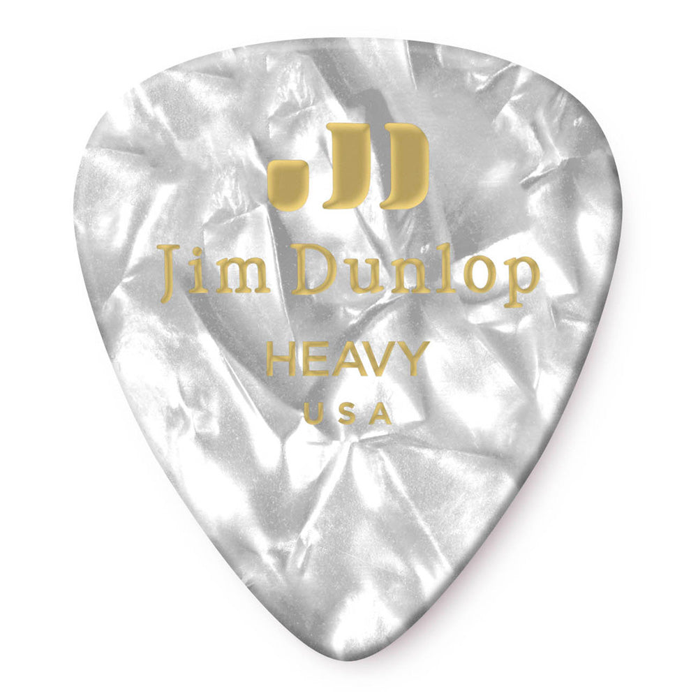 Dunlop Celluloid Pearloid Heavy Guitar Picks - 12 Pack