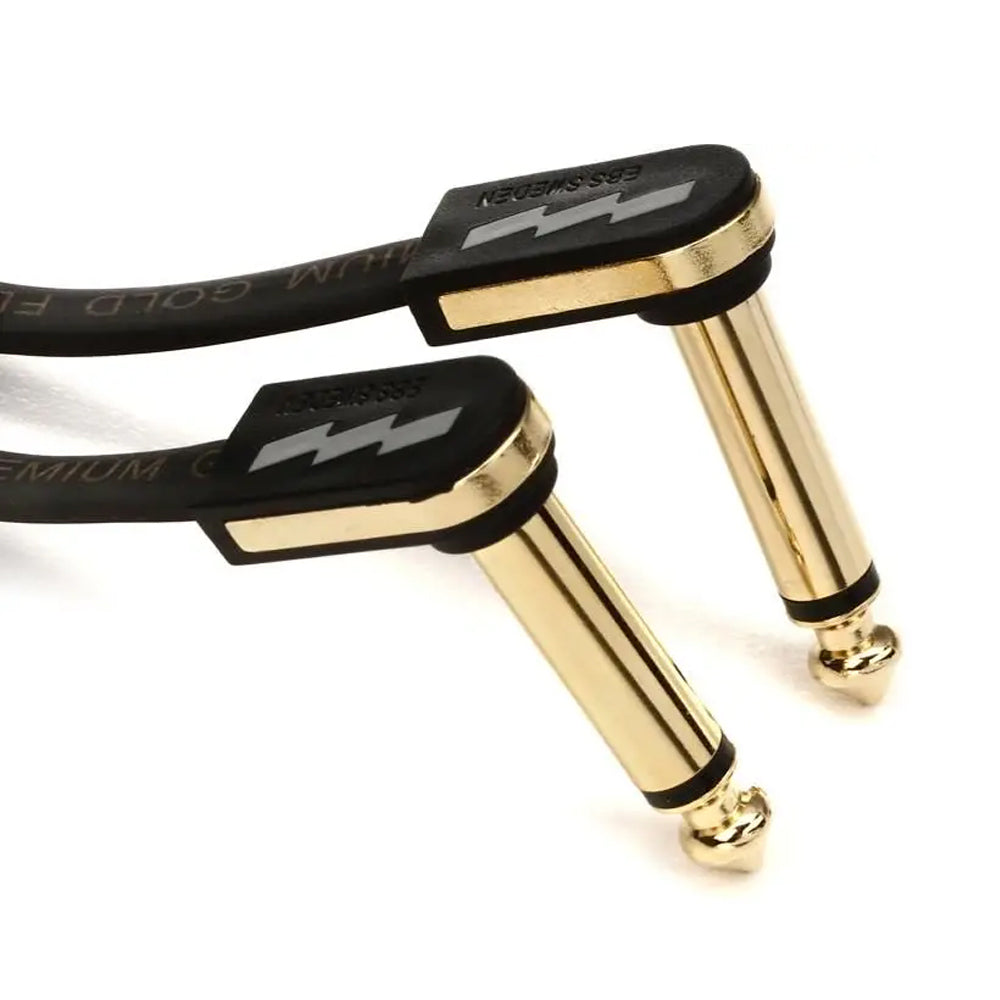 EBS PG-28 Premium Gold Flat Patch Cable 28cm Full ; EBS PG-28 Premium Gold Flat Patch Cable 28cm Close