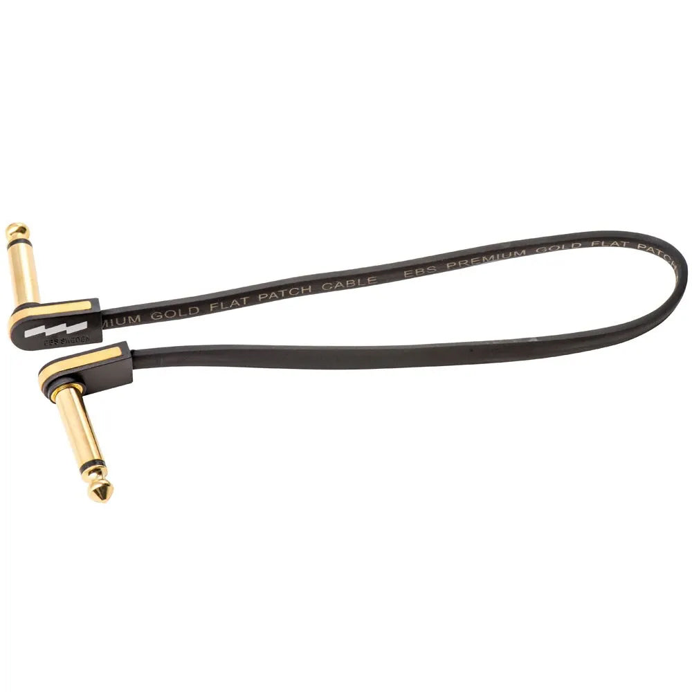 EBS PG-28 Premium Gold Flat Patch Cable 28cm Full ; EBS PG-28 Premium Gold Flat Patch Cable 28cm Close