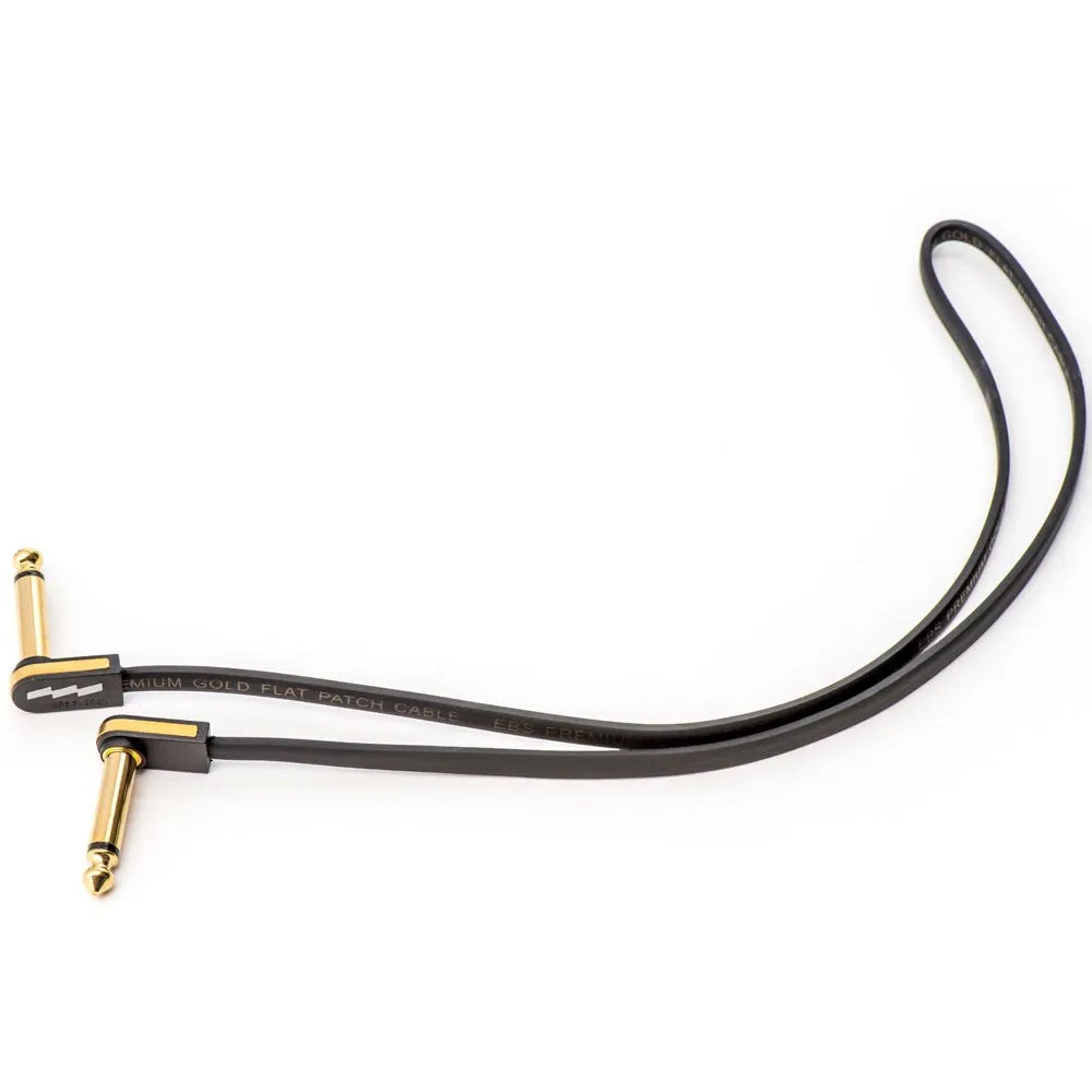 EBS PG-58 Premium Gold Flat Patch Cable 58cm Full ; EBS PG-58 Premium Gold Flat Patch Cable 58cm Close