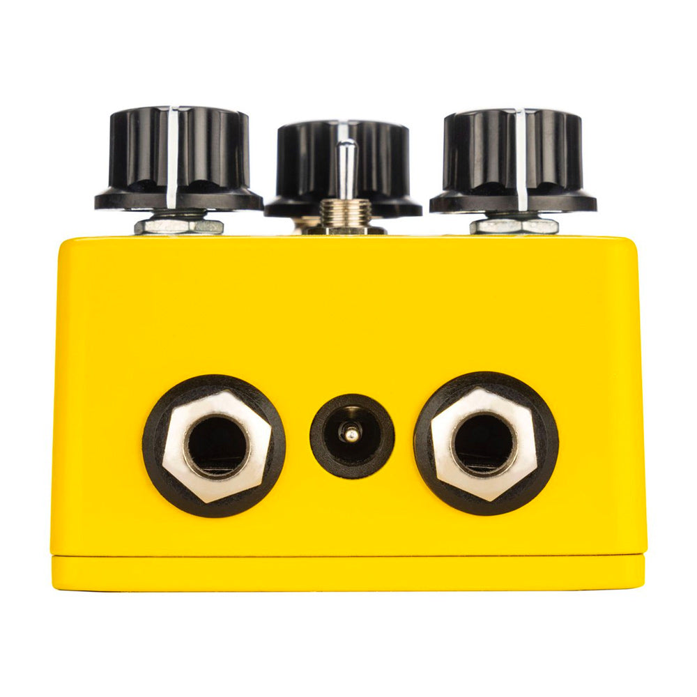 Earthquaker Devices Blumes Bass Overdrive Pedal Front ; Earthquaker Devices Blumes Bass Overdrive Pedal Angle ; Earthquaker Devices Blumes Bass Overdrive Pedal Rear