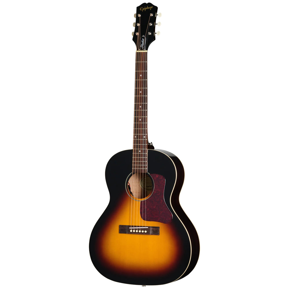 Epiphone Blues King Studio Dark Burst Body View ; Epiphone Blues King Studio Dark Burst Full View ; Epiphone Blues King Studio Dark Burst Back View