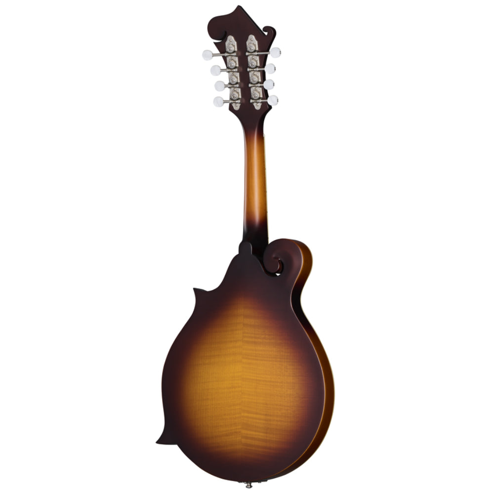 Epiphone F-5 Studio Vintage Sunburst Satin Body View ; Epiphone F-5 Studio Vintage Sunburst Satin Full View ; Epiphone F-5 Studio Vintage Sunburst Satin Back View
