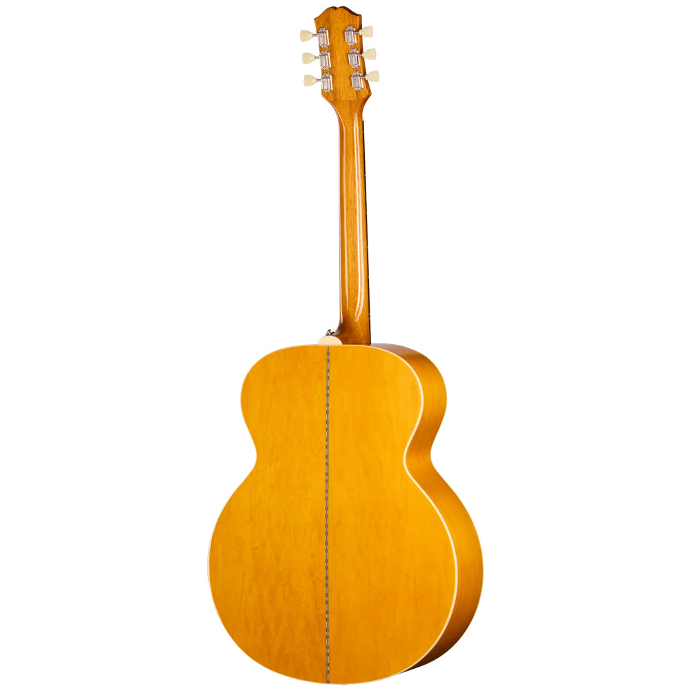 Epiphone J-200 Studio Natural Body View ; Epiphone J-200 Studio Natural Full View ; Epiphone J-200 Studio Natural Back View