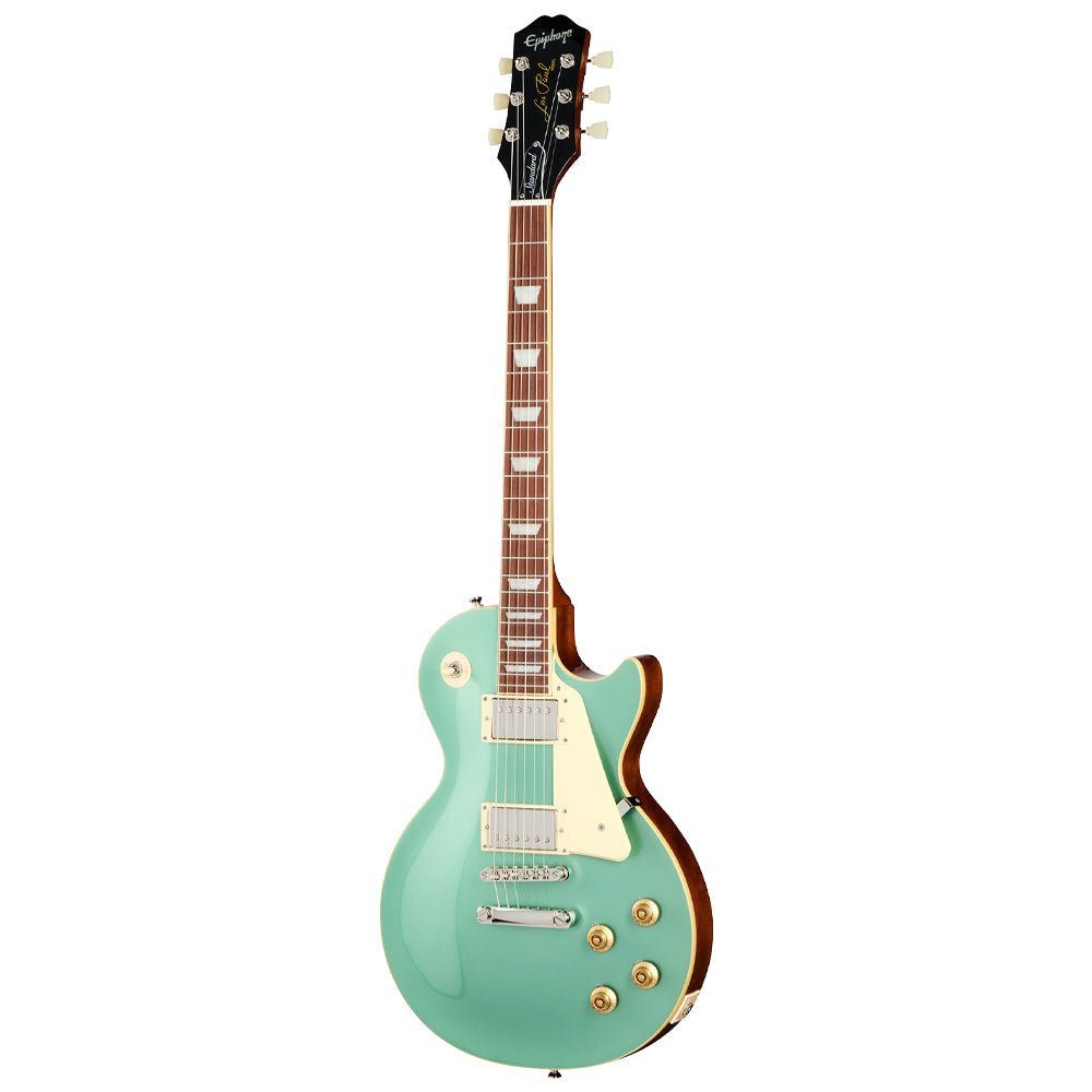 Epiphone Les Paul Standard '50s Inverness green body view ; Epiphone Les Paul Standard '50s Inverness green full view ; Epiphone Les Paul Standard '50s Inverness green back view