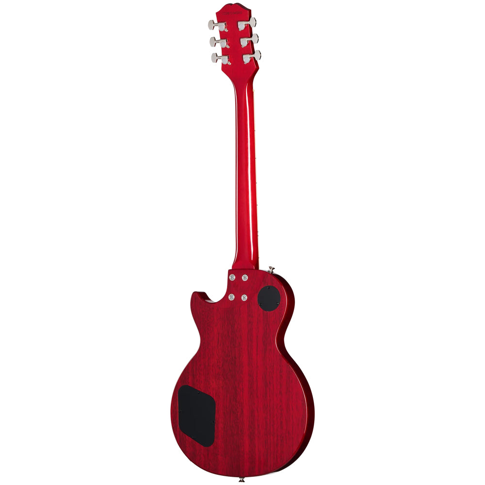Epiphone Les Paul Tribute Heritage Cherry Sunburst Body View ; Epiphone Les Paul Tribute Heritage Cherry Sunburst Full View ; Epiphone Les Paul Tribute Heritage Cherry Sunburst Back View