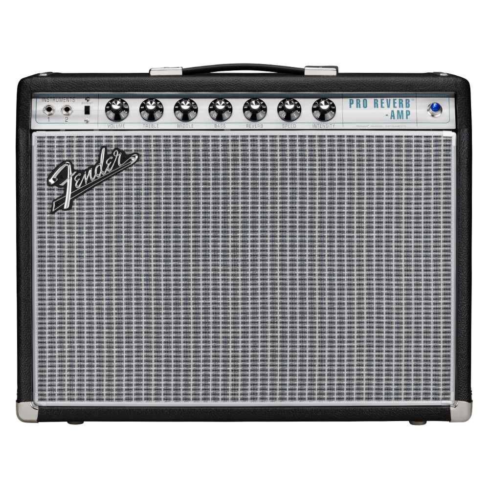 Fender '68 Custom Pro Reverb Front View ; Fender '68 Custom Pro Reverb Side View