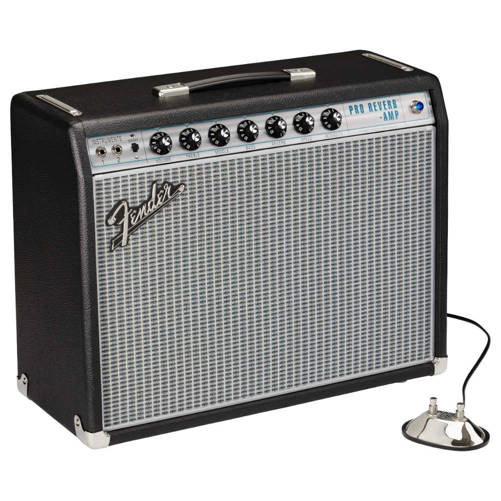 Fender '68 Custom Pro Reverb Front View ; Fender '68 Custom Pro Reverb Side View