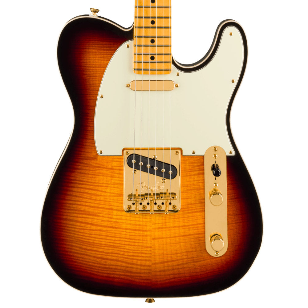Fender 75th Anniversary American Professional Custom Telecaster 2-Colour Sunburst Body View ; Fender 75th Anniversary American Professional Custom Telecaster 2-Colour Sunburst Full ; Fender 75th Anniversary American Professional Custom Telecaster 2-Colour Sunburst Back View
