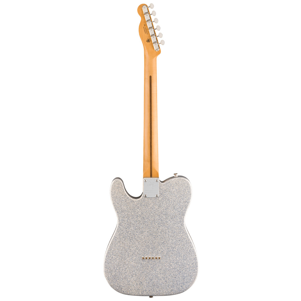 Fender 75th Anniversary Player II Telecaster Diamond Dust Sparkle Body View ; Fender 75th Anniversary Player II Telecaster Diamond Dust Sparkle Full View ; Fender 75th Anniversary Player II Telecaster Diamond Dust Sparkle Back View