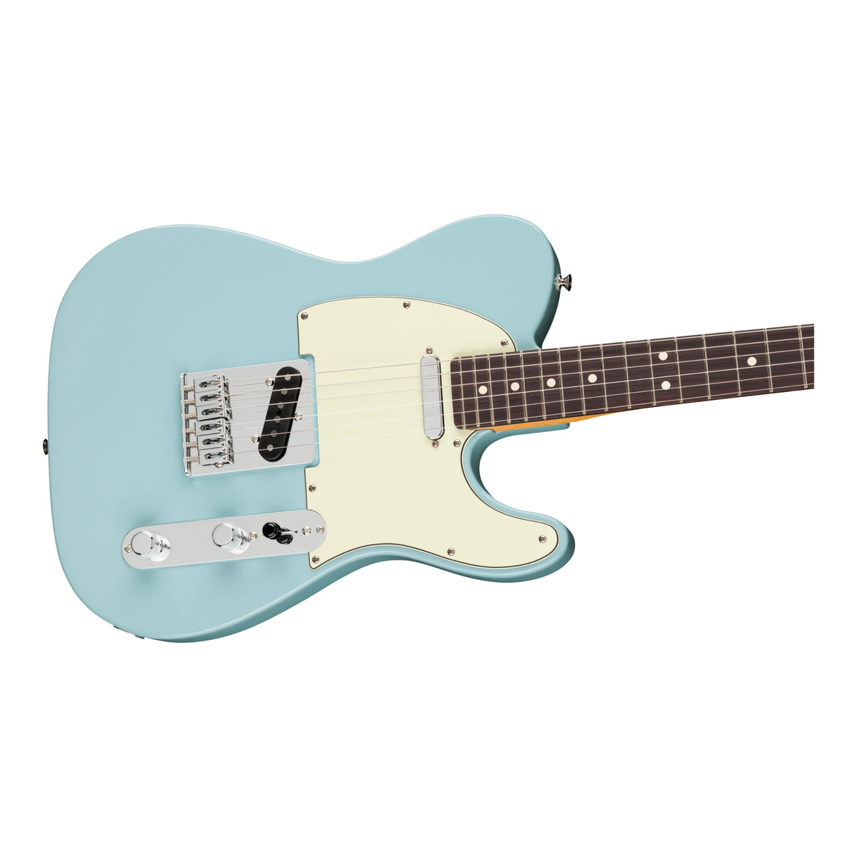 Fender 75th Anniversary Player II Telecaster Rosewood Fingerboard (Daphne Blue) Angle View