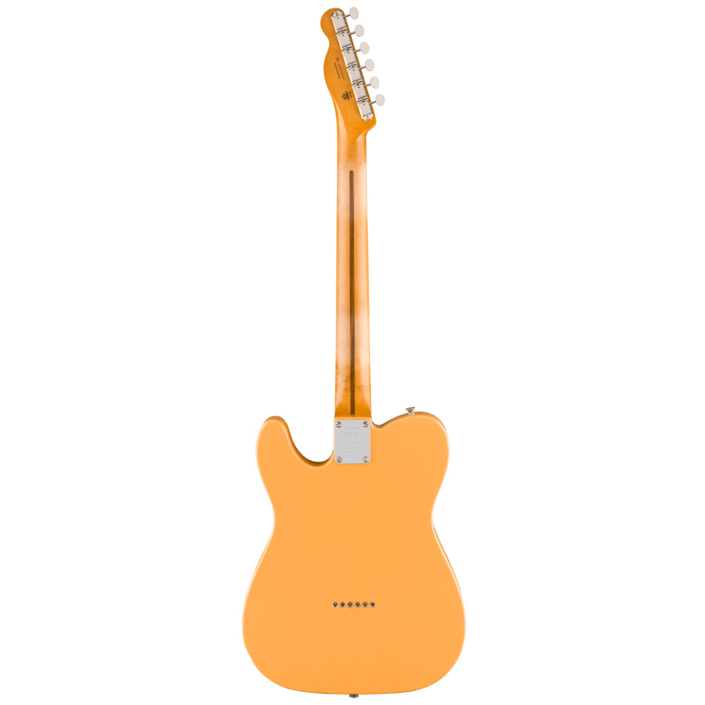 Fender 75th Anniversary Vintera Road Worn Telecaster Butterscotch Blonde Body View ; Fender 75th Anniversary Vintera Road Worn Telecaster Butterscotch Blonde Full View ; Fender 75th Anniversary Vintera Road Worn Telecaster Butterscotch Blonde Back View