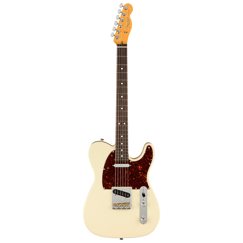 Fender AM Pro II Tele Olympic White Body ; Fender American Professional II Telecaster Olympic White ; Fender Am Pro II tele Headstock RW