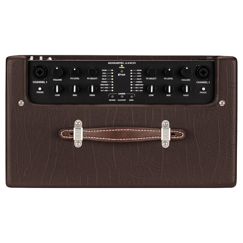 Fender Acoustic Junior Acoustic amplifier ; Fender Acoustic Junior Rear ; Fender Acoustic Junior Top Panel