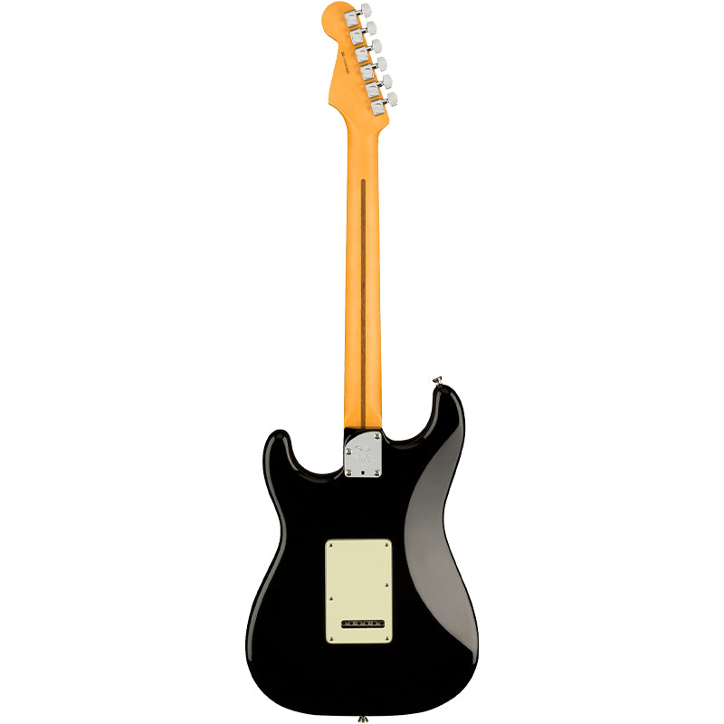 Fender American Professional II Stratocaster Black body ; Fender American Professional II Stratocaster Black all ; Fender American Professional II Stratocaster Black back