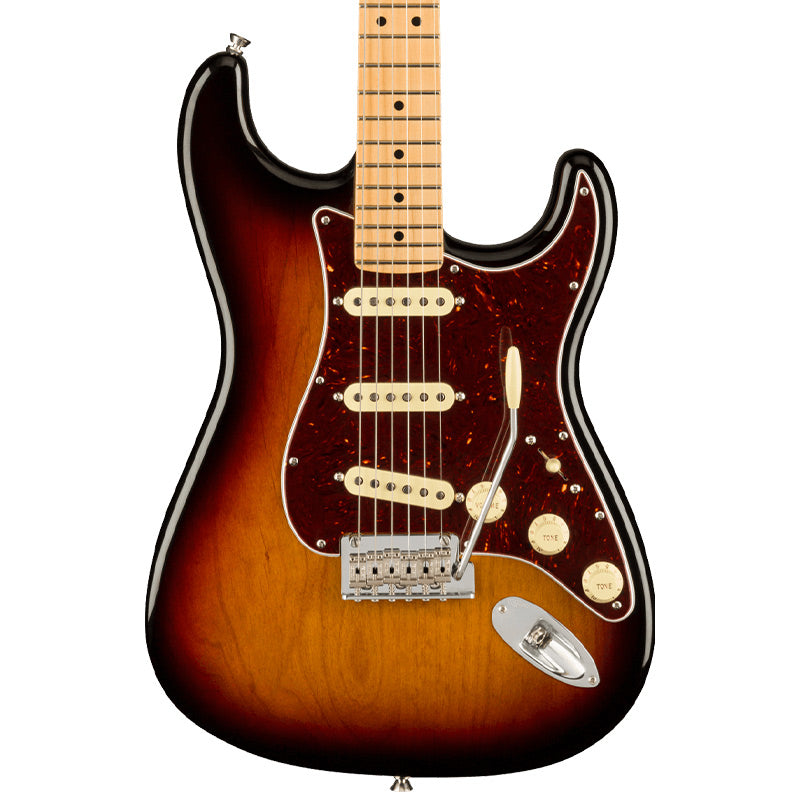 Fender American Professional II Stratocaster 3-Colour Sunburst body ; Fender American Professional II Stratocaster 3-Colour Sunburst all ; Fender American Professional II Stratocaster 3-Colour Sunburst back