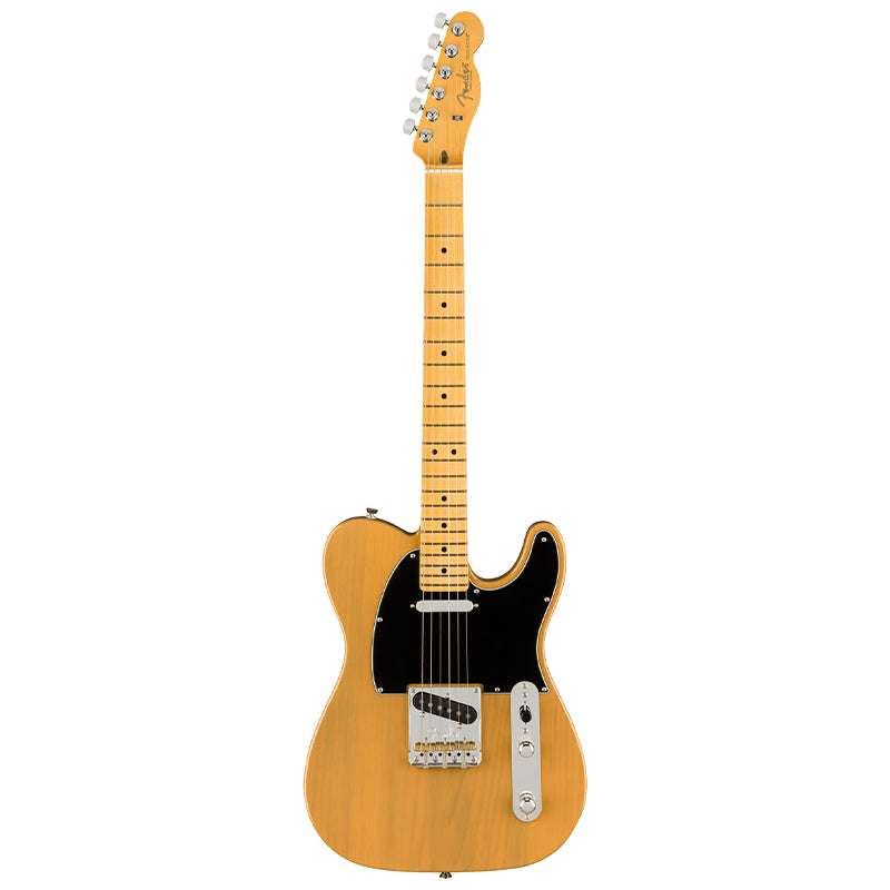 Fender Am Pro II Tele Butterscotch Blonde Body ; Fender American Professional II Telecaster Maple (Butterscotch Blonde) ; Fender American Professional II Telecaster Butterscotch Blonde back view