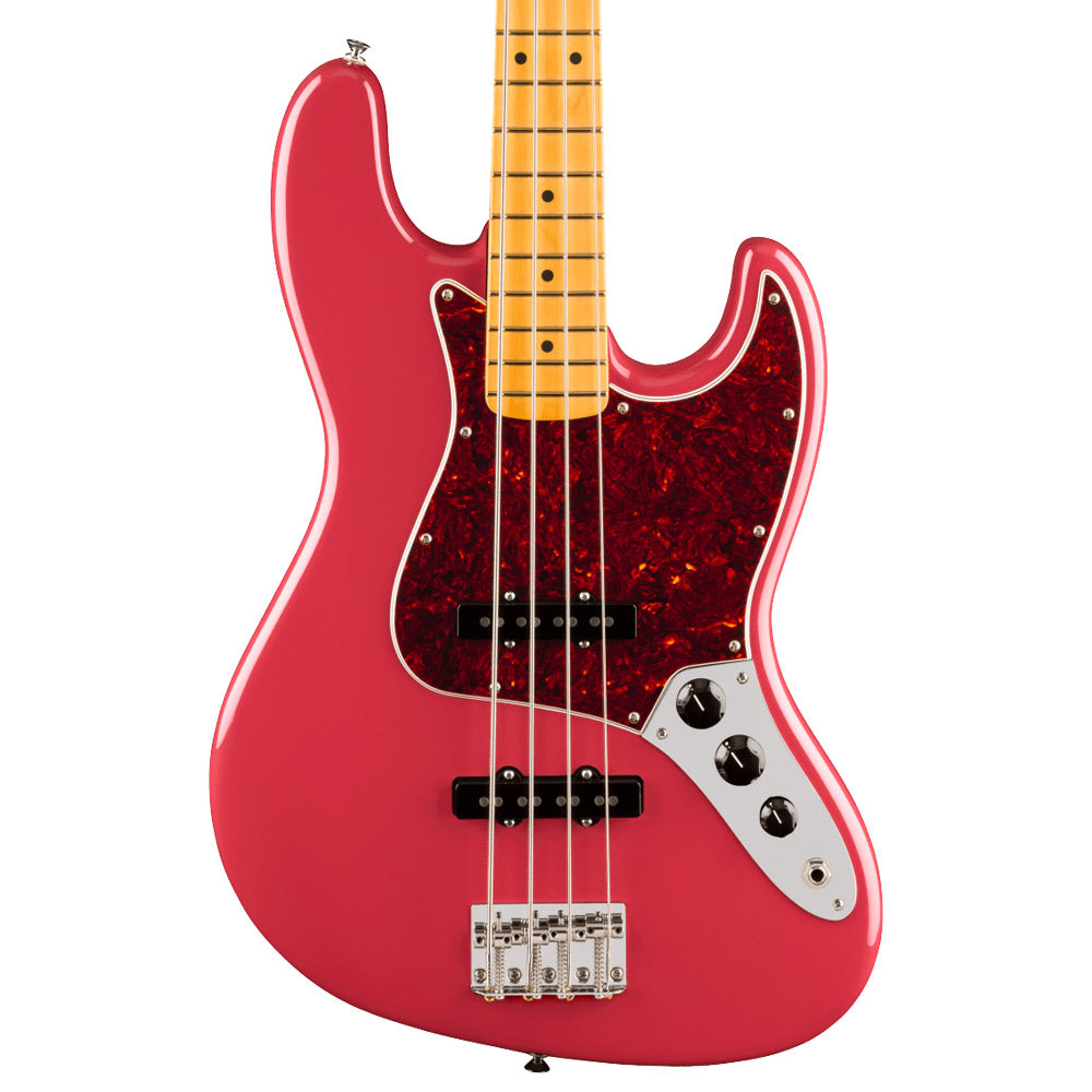 Fender American Professional Classic Jazz Bass Faded Dakota Red close view ; https://open.spotify.com/album/2MASm01cgG0a0CgioQpe6Q?si=EqrDEqzcR3armKocv8Bzgw full view ; https://open.spotify.com/album/2MASm01cgG0a0CgioQpe6Q?si=EqrDEqzcR3armKocv8Bzgw back view